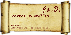 Csernai Doloróza névjegykártya